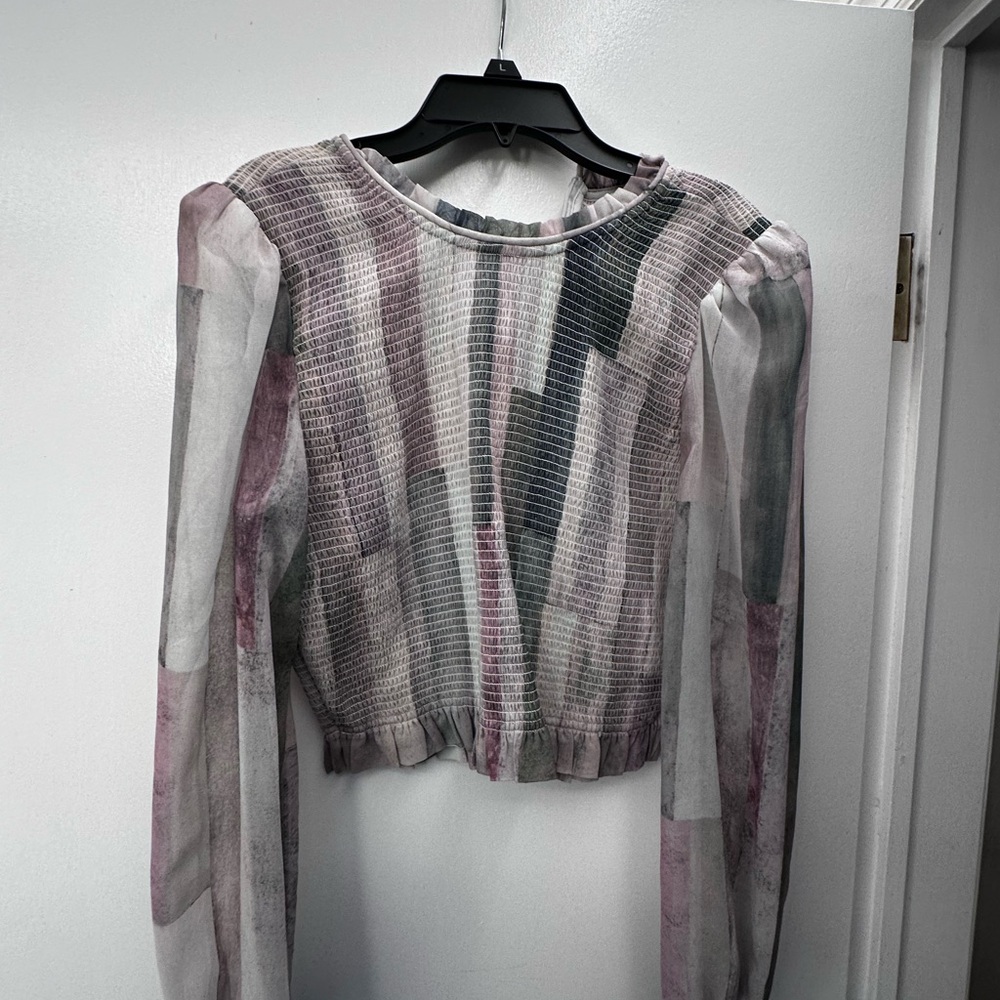 Long sleeves crop top